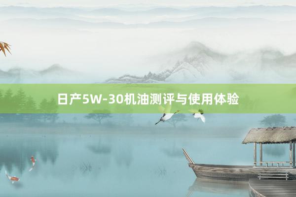 日产5W-30机油测评与使用体验